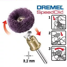 Polissoir abrasif de finition fin Dremel 512S SpeedClic